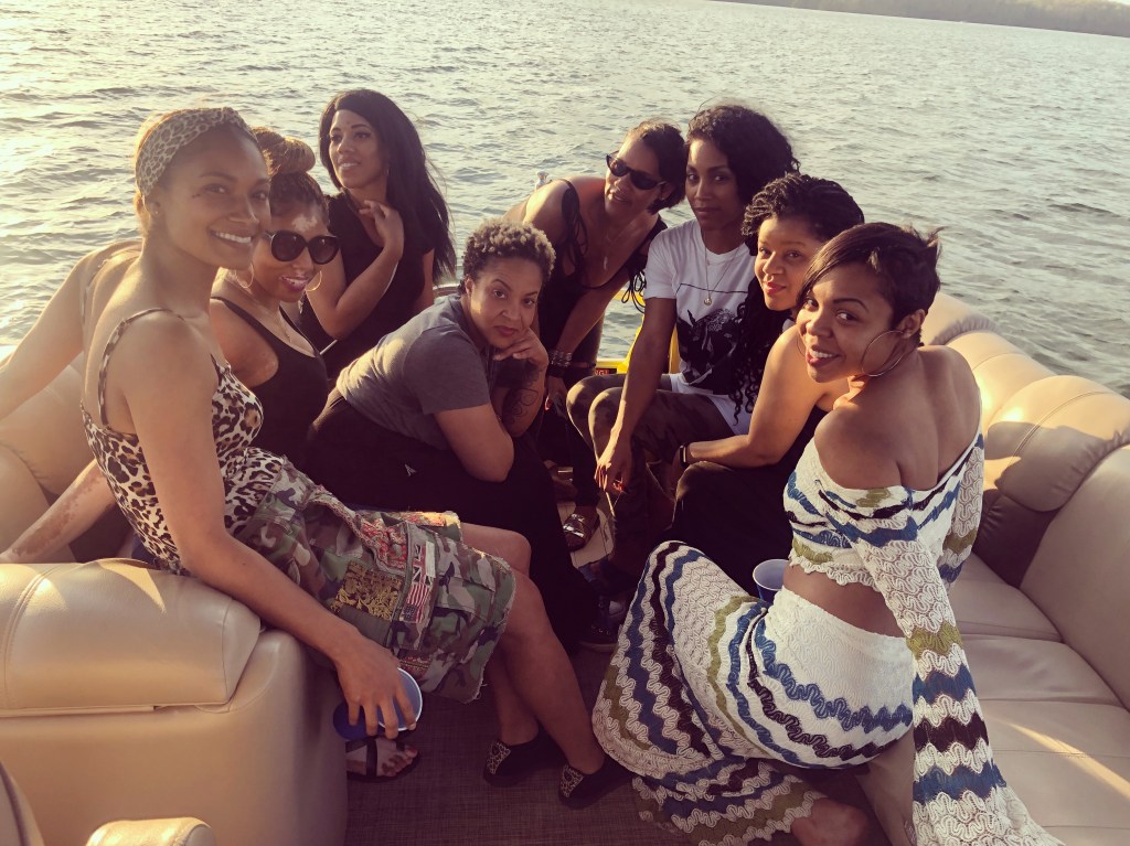 My sister friends and my sister!